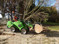 Tree surgeons using Avant tractors